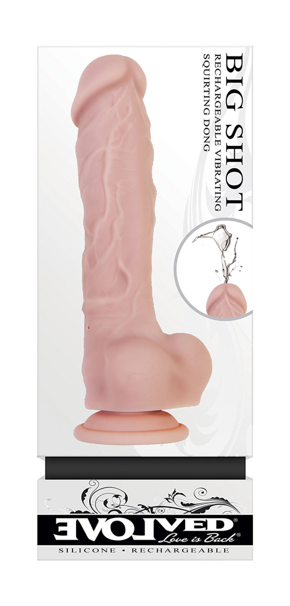 Evolved Novelties Big Shot Squirting Dildo — 6" Insertable, Suction Base - EN-RS-2322-2
