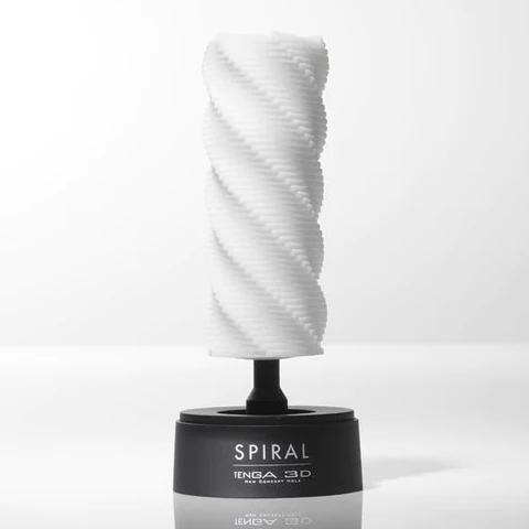 Tenga 3D Spiral Male Masturbator — Stretchable Textured Sleeve - TN400