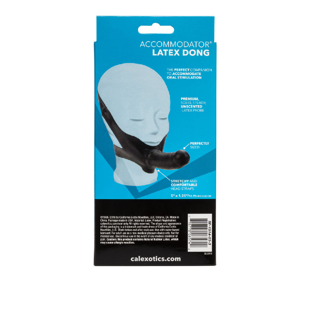 "The Original Accomodator Latex Dong - Black SE1514033"