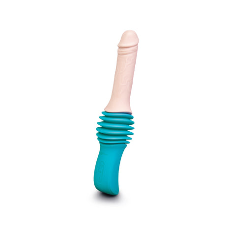 b-Vibe Realistic Thrusting Dildo Machine — 6.5 in, Suction Base - BV7889