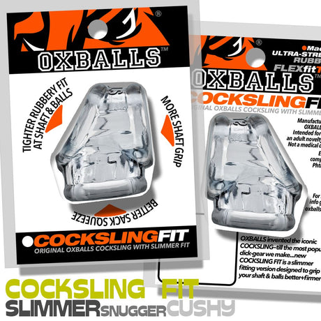 OXBALLS CockSling Fit — Clear - OX-3209-CLR