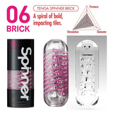Tenga Spinner 06 Brick Personal Stroker with Sample Lotion - TN506