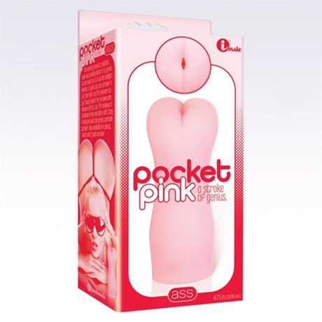 Icon Brands Pocket Pink Palm-Sized Closed-Ended Stroker (Pink) - IC2331-2