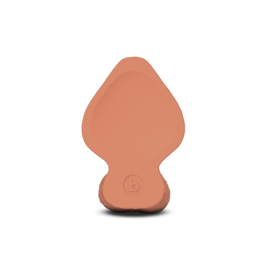 b-Vibe Slipskin Girthy Realistic Silicone Dildo — 7in Mocha - BV3523