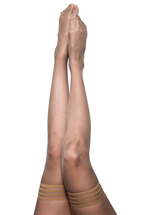 Kix'ies Jenny Champagne Thigh Highs — Size B (Nude) - KX-1309B-NUD-B