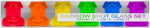 Kheper Games Rainbow Phallic Shot Glasses — Set of 6 - KG-NVE22