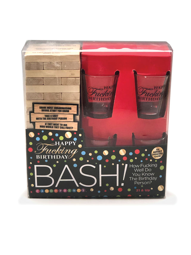 Little Genie Happy f'ing Birthday Bash Drinking Tower Game - LG-BG104