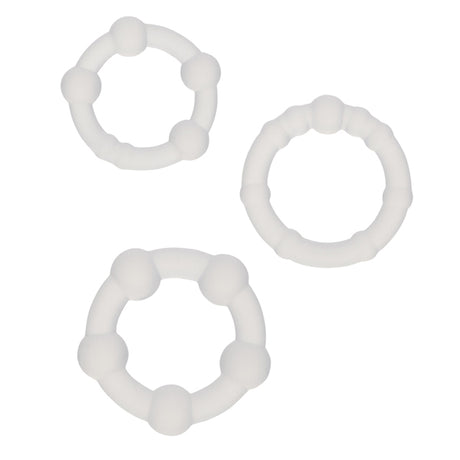 CalExotics Alpha Liquid Silicone Beaded Rings (3-Pack) - SE1491802