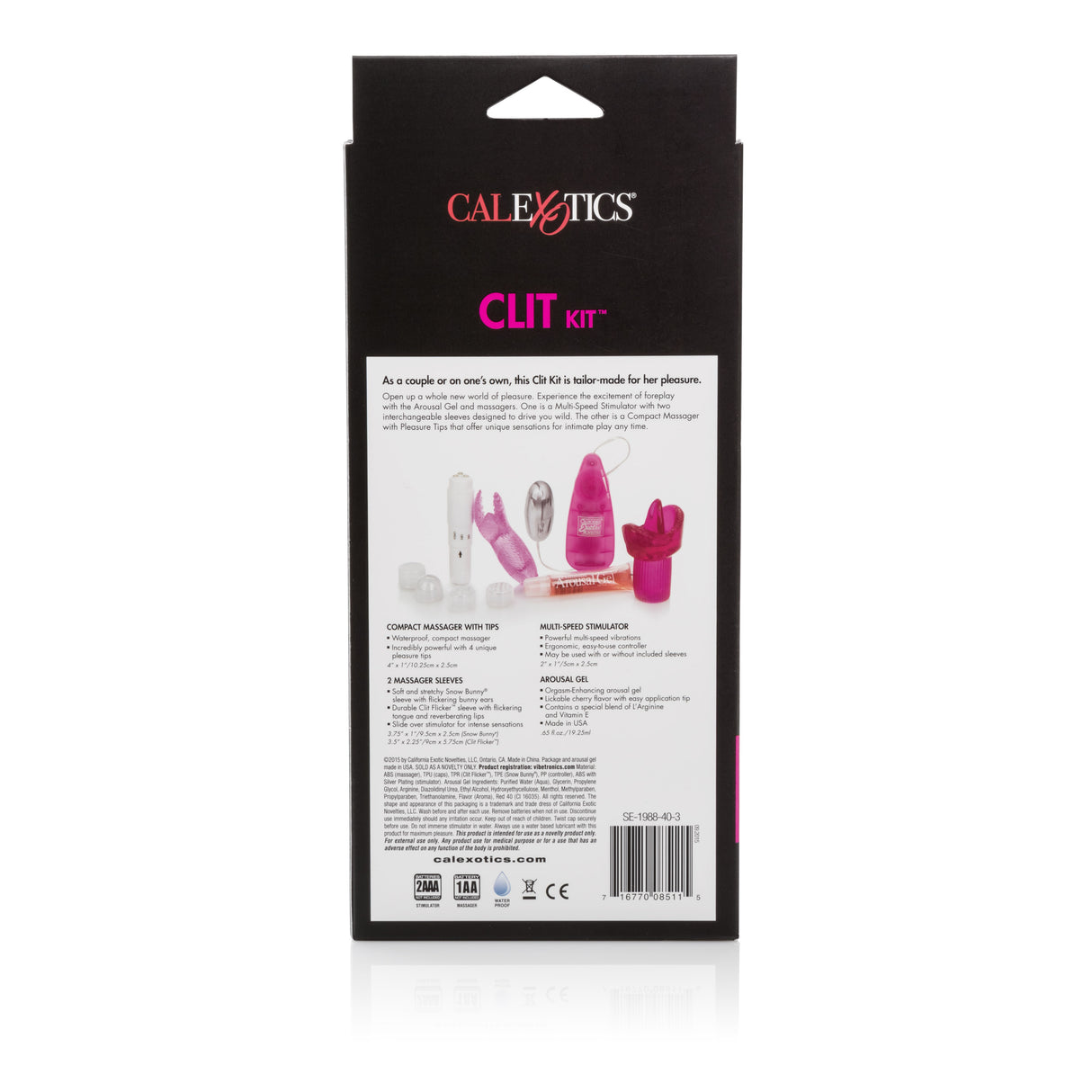 CalExotics Her Clit Kit — Arousal Gel & Two Massagers - SE1988403
