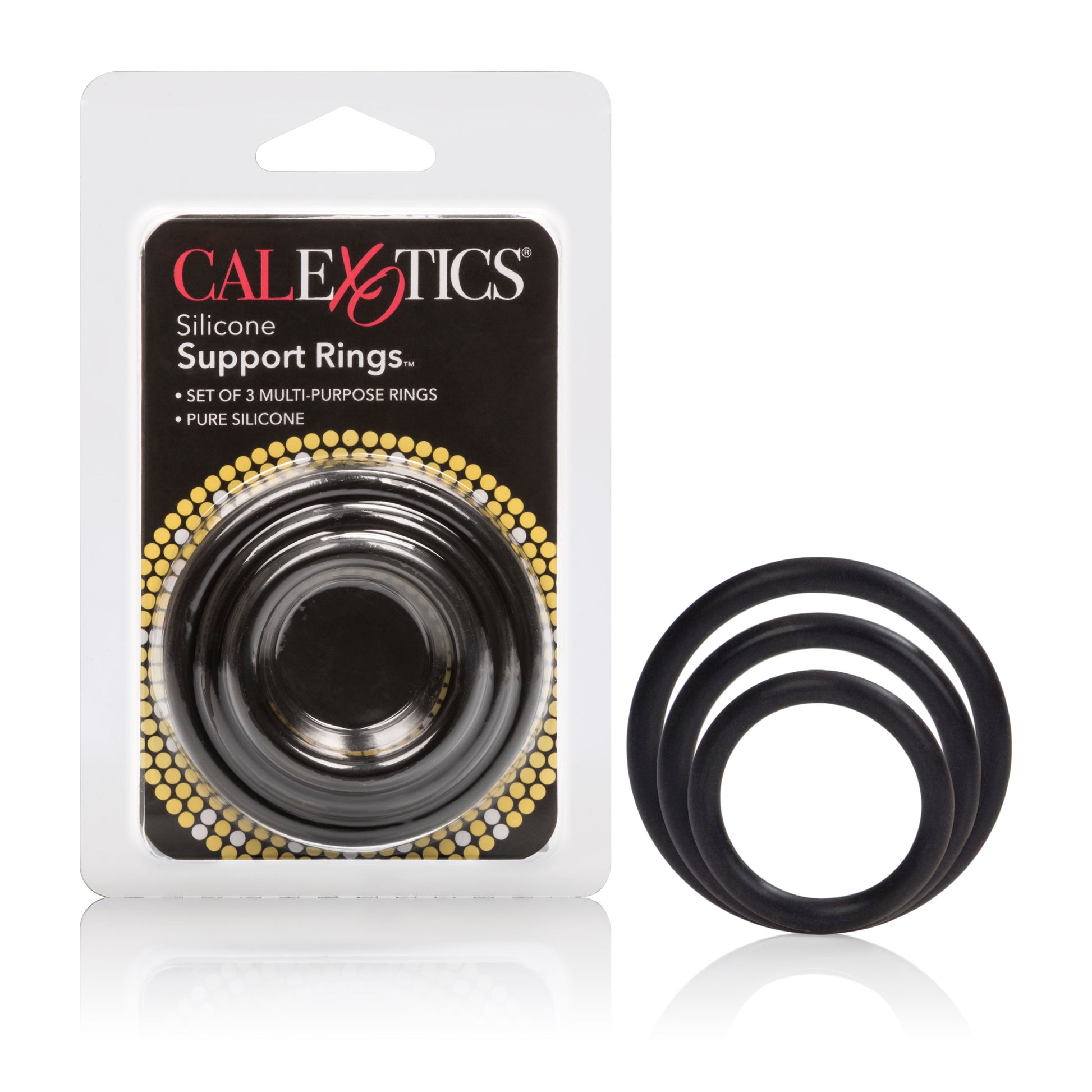 Silicone Support Rings - Black by CalExotics