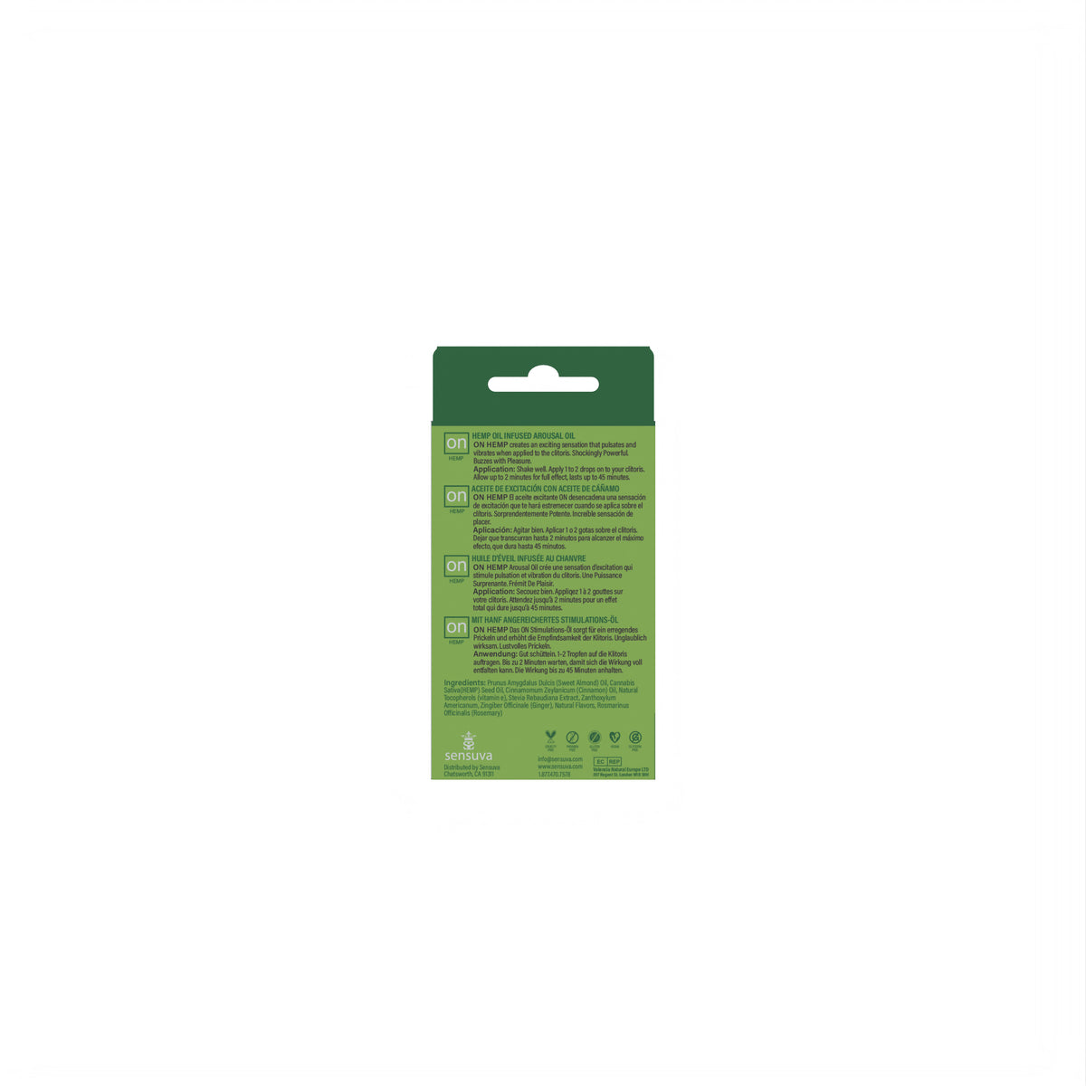 On Hemp Infused Arousal Oil -Medium Box - 0.17 Fl. Oz.