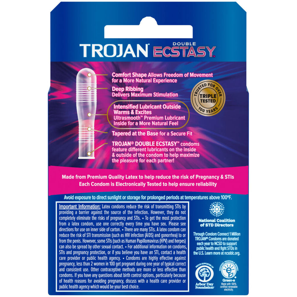 Trojan Double Ecstasy - 3 Pack by Paradise Marketing