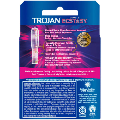 Trojan Double Ecstasy - 3 Pack by Paradise Marketing