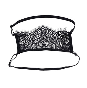 Sportsheets Veiled Vision Lace Blindfold — Adjustable Dual-Strap - SS10100