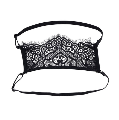 Sportsheets Veiled Vision Lace Blindfold — Adjustable Dual-Strap - SS10100