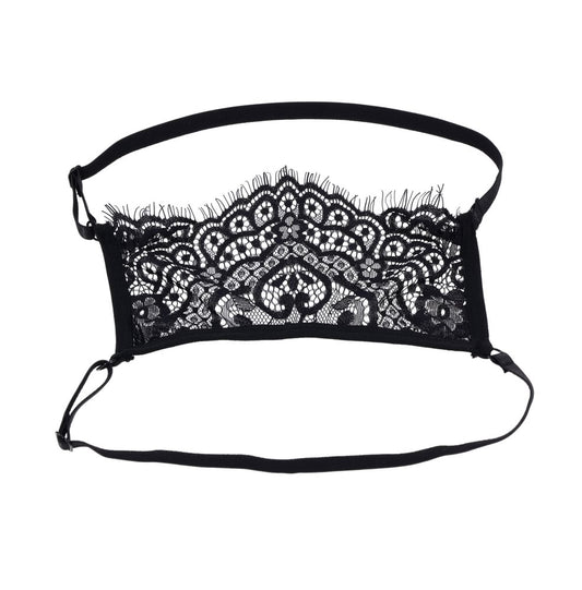 Sportsheets Veiled Vision Lace Blindfold — Adjustable Dual-Strap - SS10100