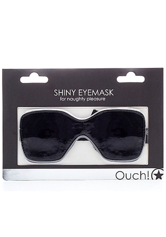 Shiny Eyemask for Naughty Pleasure - Black
