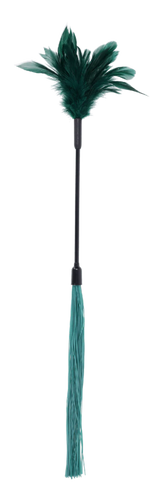 Sportsheets Indica Feather Tickler — Green Dual-Ended Teaser - SS10221