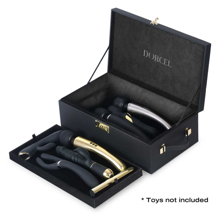 Dorcel Le Coffret Prestige Edition Storage Case — Faux Leather, Velvet-Lined, 44×25×15 cm - DL3346