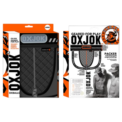 PACKER, industrial quilted cargo strapjock, BLACK PUFF, X-LARGE