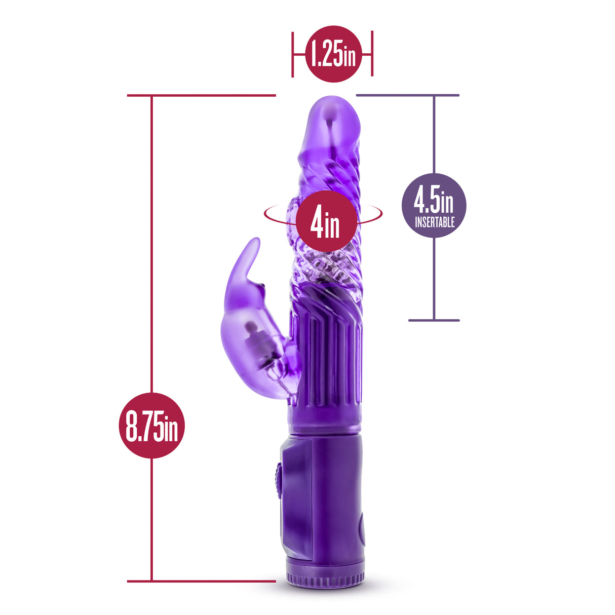 Blush B Yours Beginner's Bunny Rabbit Vibrator — Purple - BL-37101