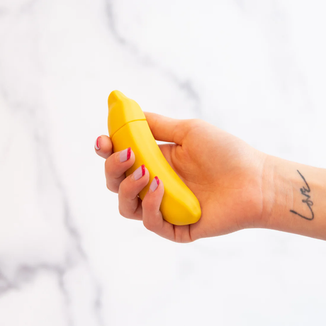 Emojibator Banana Vibrator — 4.6-inch USB Rechargeable Bullet - EM7129