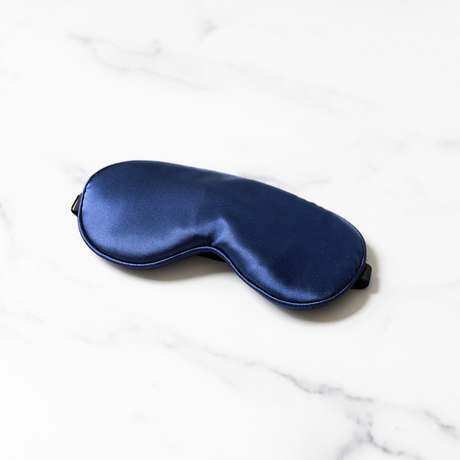 Emojibator Sleep Eye Mask & Blindfold — Midnight Blue Satin - EM7075