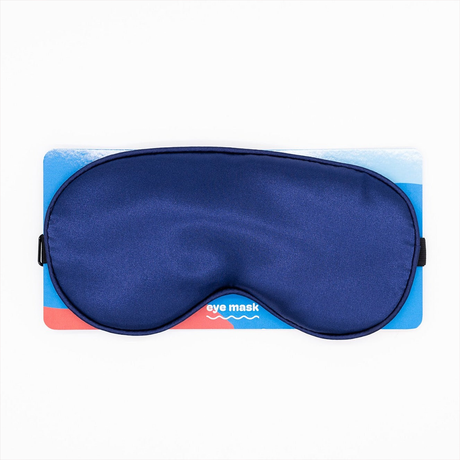 Emojibator Sleep Eye Mask & Blindfold — Midnight Blue Satin - EM7075