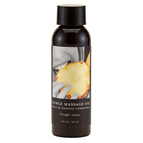 Earthly Body Edible Massage Oil — Pineapple, 2 fl oz (60 ml) - EB-MSE211