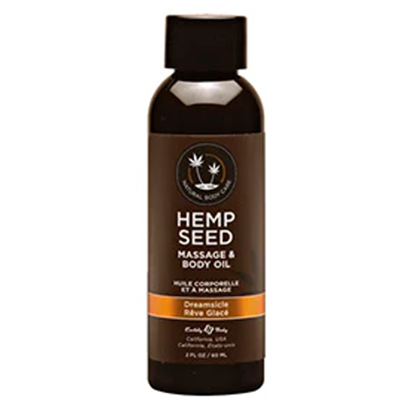 Earthly Body Dreamsicle Hemp Seed Massage Oil — 2 fl oz (60 ml) - EB-MAS206E