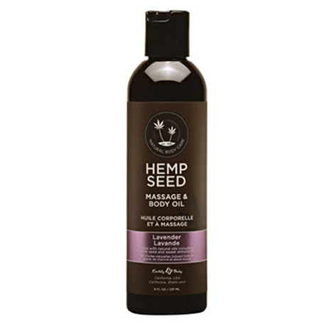 HEMP SEED Lavender Massage Oil, 8 fl oz (237 ml) - EB-MAS006