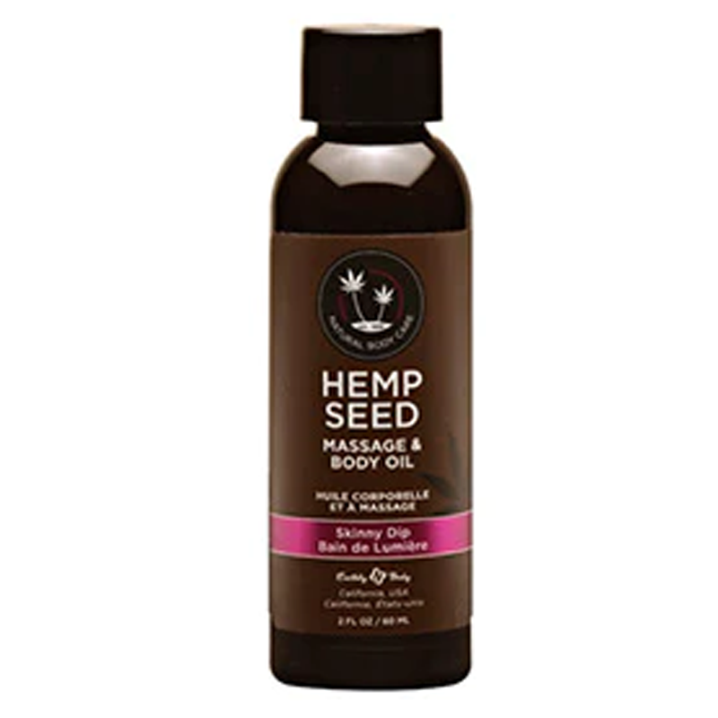 Earthly Body Hemp Seed Massage Oil — Skinny Dip Scent, 2 fl oz - EB-MAS221E