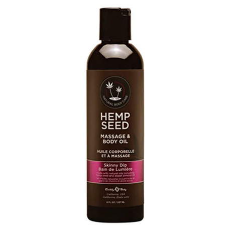 HEMP SEED Skinny Dip Massage Oil — 8 fl oz (237 ml) - EB-MAS021