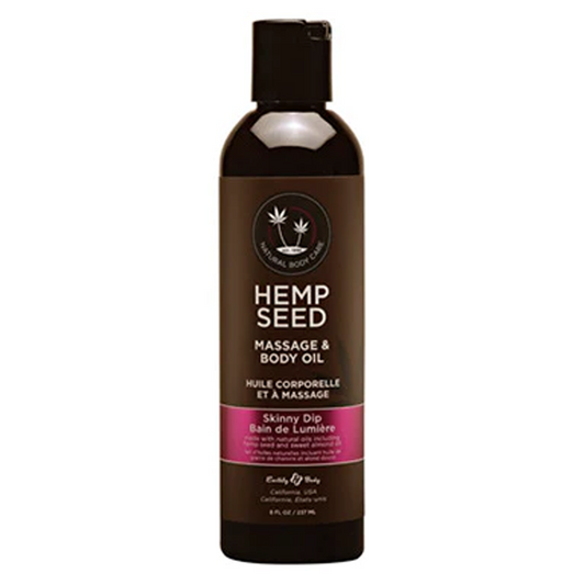 HEMP SEED Skinny Dip Massage Oil — 8 fl oz (237 ml) - EB-MAS021