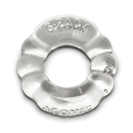 Oxballs Atomic Jock Cock Ring — 6-Pack Clear - OX-AJ1005-CLR