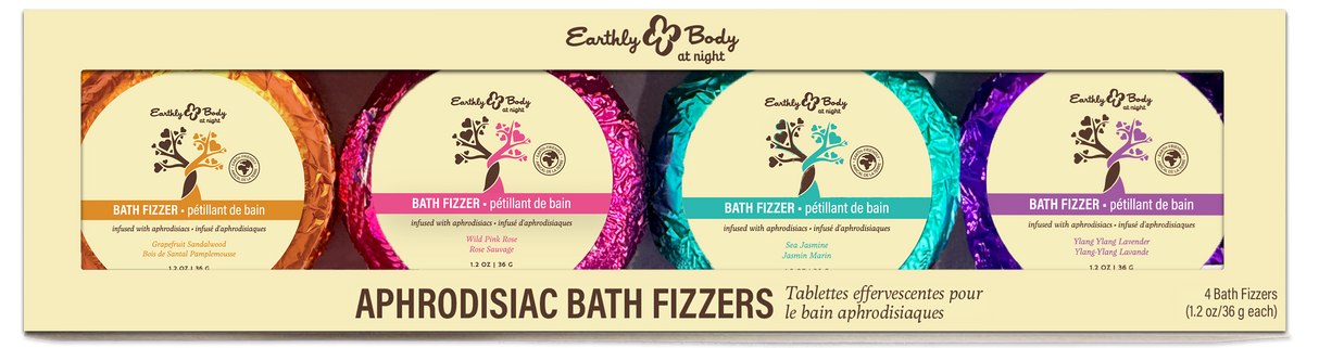 Earthly Body Aphrodisiac Bath Fizzer Set, 4-Pack - EB9854