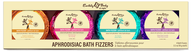 Earthly Body Aphrodisiac Bath Fizzer Set, 4-Pack - EB9854