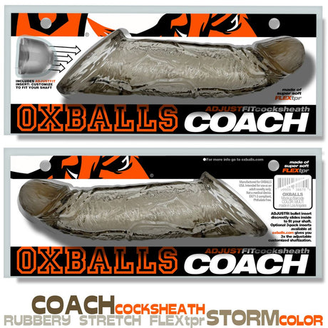 OXBALLS Coach Cocksheath Sheath — Storm - OX-3212-STO