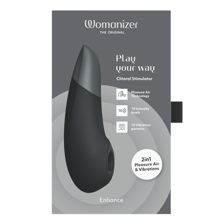Womanizer Enhance 2‑in‑1 Clitoral Stimulator — Black - WZ2999