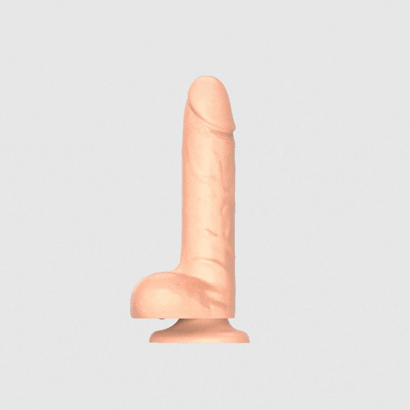 Strap-On-Me Realistic Rotating & Vibrating Dildo L — Vanilla - SM7548