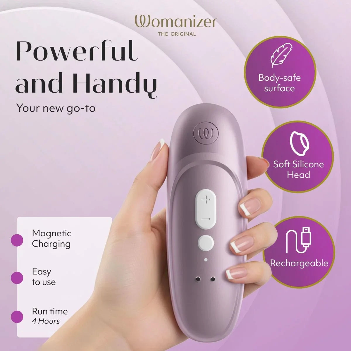Womanizer Pro Clitoral Stimulator — Lilac, 11 Intensities - WZ3314