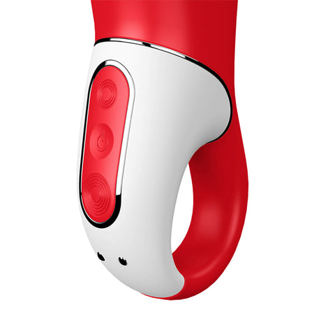 Satisfyer Power Flower Red Clitoral Vibrator — Silicone, 12 Modes - SAT-POWERFLWR