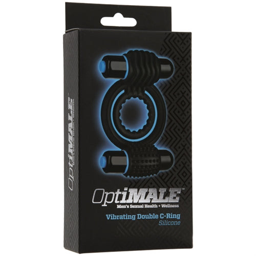 Optimale Vibrating Double C Ring - Black by Doc Johnson