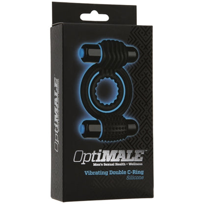 Optimale Vibrating Double C Ring - Black by Doc Johnson