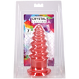 Doc Johnson Crystal Jellies Anal Twist — 7 Inch, Pink - DJ0289-16-CD