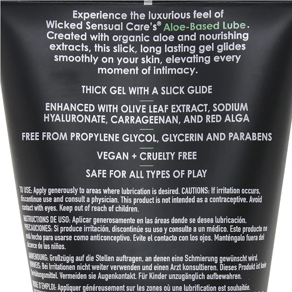 Wicked Aloe Vera Based Lube — 4 oz - WS-90734