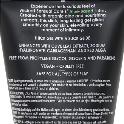 Aloe Vera Based Lube 4oz by Wicked