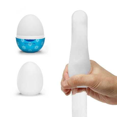 Tenga EGG Snow Crystal — Menthol Single-Use Lubricant & Sleeve - TN223