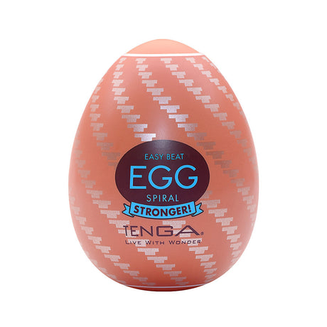 Tenga EGG Spiral — Disposable Stretch Sleeve with 0.17 fl.oz. Lotion - TN201H