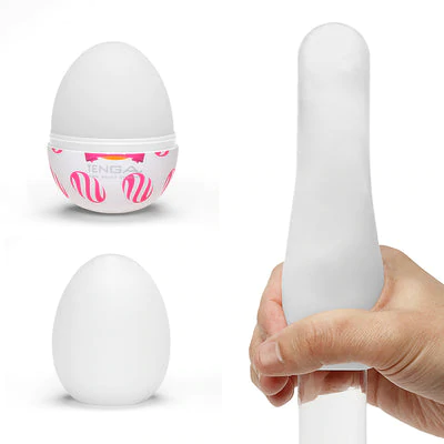 Tenga EGG Curl Single-Use Textured Sleeve with Sample Lubricant - TN231